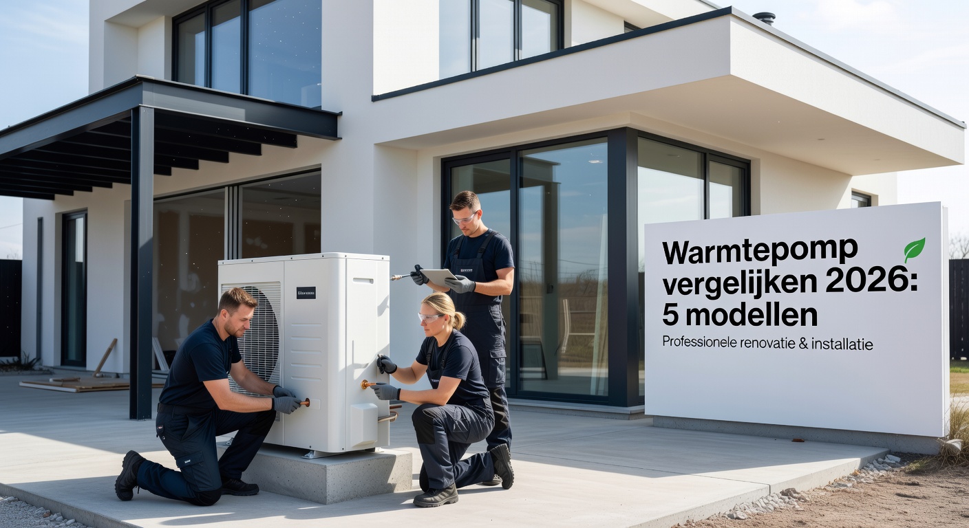 Warmtepomp vergelijken 2026: 5 modellen