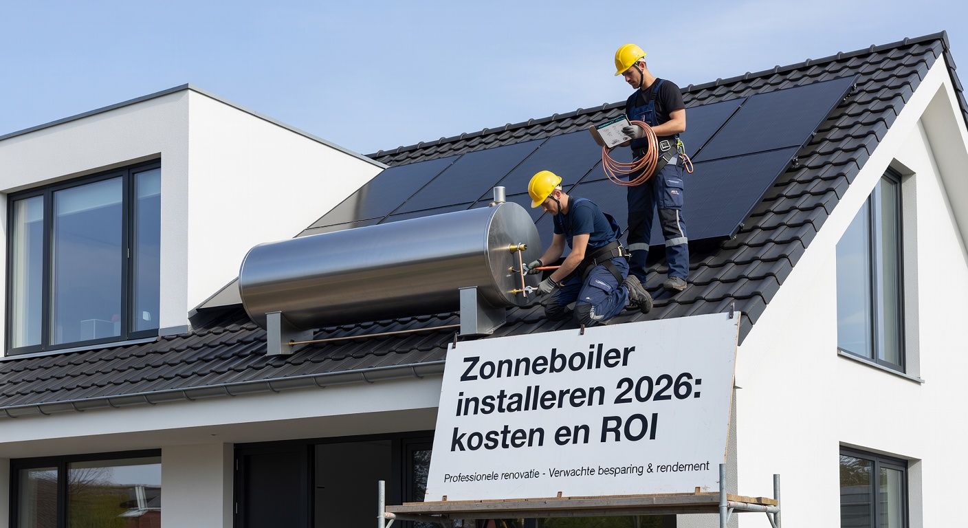 Zonneboiler installeren 2026: kosten en ROI